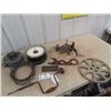 Image 1 : Coal Oil Lamp, Early Barbed Wire, Gauge & Lettters Slot Brass Plus More!