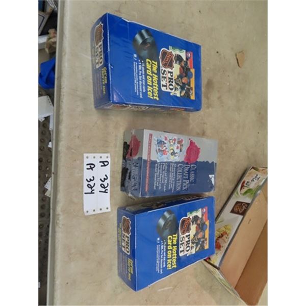 3 Factory Sealed Boxes of Hockey Cards