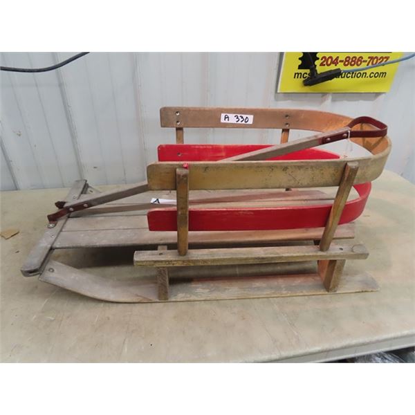 Wooden Infant's Sleigh