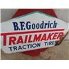 Image 2 : Vintage Metal Goodrich Trailermaker Tire Sign 20" x  24"