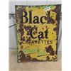 Image 1 : Vintage Metal Black Cat Cig Sign 20" x 27"