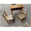 Image 1 : School Desk & 2 Child's Wood Chair