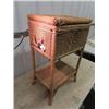 Image 2 : Wicker Sewing Stand & Wicker Chair