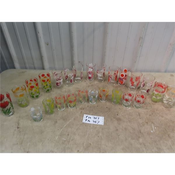 24 Vintage Glasses