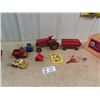 Image 1 : Int Die Cast  Toy Tractor & Wagon , Tonka Plus More!