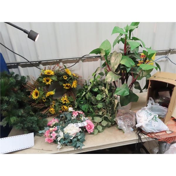 Artificial Plants, Wreaths, Accessories Plus!