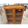 Image 1 : Oak 2 DR China Cabinet - 45"H 34"W 10"D