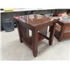 Image 4 : Oak 3 Pc Coffee Table Set Coffee table - 21"H 50"W 28"D & End Table , End Table 25"H 18"W 28"D, End 