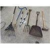 Image 2 : Rake, Garden Claw, Potato Fork, Shovel & Sledge
