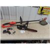 Image 1 : B & D 20 Volt Weedeater 1 Battery & Charger & Mastercraft Elec Chain Saw