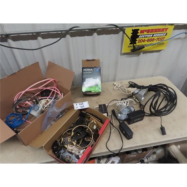 Ext Cords, New LED Area Light, Timers, & Trouble Light