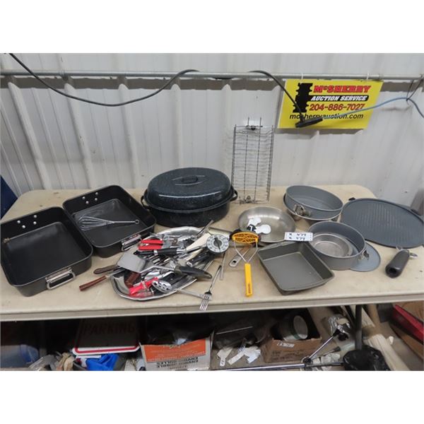 Roasters, Pans, Utensils Plus More!