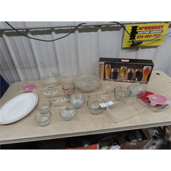 Pyrex, Fire King, & Glassware