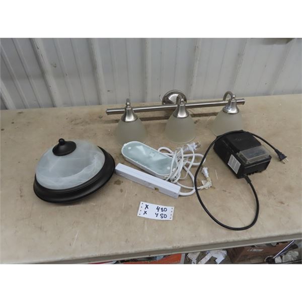 Light Fixtures, Power Bar, Malibu Photo Eye