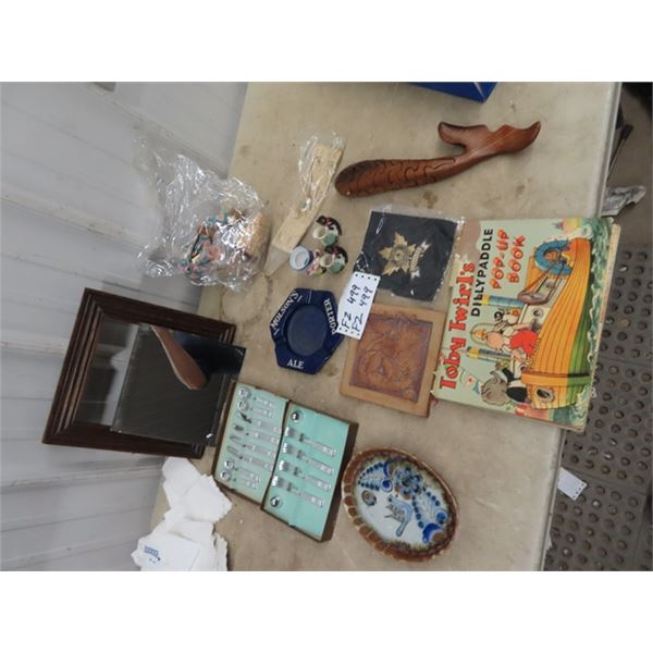 Porc Molson Ashtray, Charater Ornaments, Story Book,  Plus More!