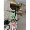 Image 5 : 3 Pcs Jadite Fire King Dishes, Brass Lamp, Rolls Razor Sharpener, Lantern Chimneys, Wood Planer Plus