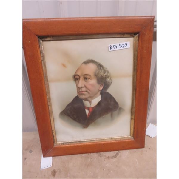 Oak Framed Photo of Hon Sir John A MacDonald