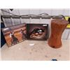 Image 1 : Rustic Stand 20" x 11"RD,  & 2 Western Pictures 20" x 16"