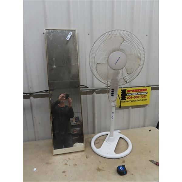 Airworks Fan on Stand & Mirror 12" x 48"