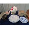 Image 1 : Turkey Cookie Jar, Crockery Biscuit Jar, Northland Teapot, Butter Crock Plus More!