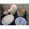 Image 3 : Turkey Cookie Jar, Crockery Biscuit Jar, Northland Teapot, Butter Crock Plus More!