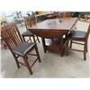 Image 2 : High Style Pub Table w Drop Leaf & Lazy boy & 4 Chairs