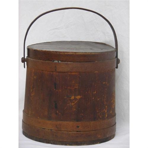 Firkin Antique Sugar Bucket with lid