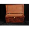 Image 2 : Flame Mahogany Tea Caddy c 1900s