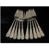 Image 1 : Ten Sterling Stieff Rose Salad Forks 346g