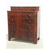 Image 1 : Victorian Flame Mahogany Stepback Chest c.1860