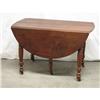 Image 1 : Walnut Drop Leaf Table with five Boards