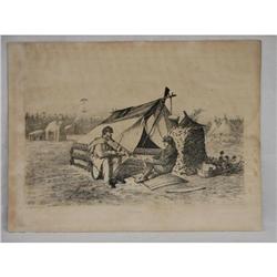 Edwin Forbes Civil War Lithograph ca. 1876