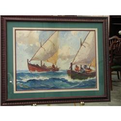 Gordon Hope Grant Original Watercolor