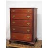 Image 1 : Drexel Mahogany 5 Drawer Chest Reeded Columns