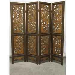 Carved Oriental Screen