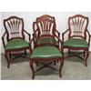 Image 1 : Four Mahogany Arm Chairs