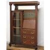 Image 1 : Oak Side-by-side Bookcase Desk c. 1900