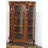 Image 1 : Late Victorian Oak Bowfront China Cabinet c.1890-1920.