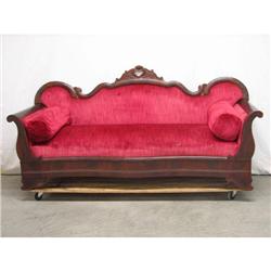 Victorian Classic Flame Mahogany Sofa