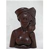 Image 1 : Walnut Carved Female Bust, Signed