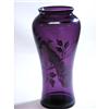 Image 1 : Amethyst Sterling Overlay Peacock Vase
