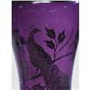 Image 2 : Amethyst Sterling Overlay Peacock Vase