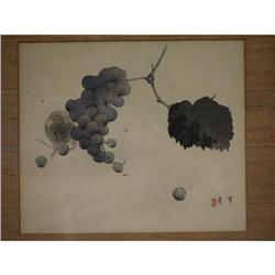 Japanese Signed Woodcut Oriental artist c. 19th C.