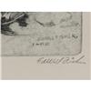 Image 2 : Edwill Fisher Dry point Etching Ohio River
