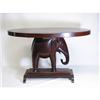 Image 1 : African Hand Carved Elephant Base Table c.1890-1910