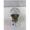 Image 1 : Very Nice Glass Ball With Hands And Heart In Middle On Stand, Glass Ball Is 3.5"T