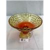 Image 1 : Vintage 50's Amberina Flash Glass Centre Piece Bowl, 9" Diameter