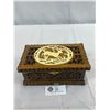 Image 1 : Pierced Hand Carved Wood Box, 9"x5"x4"