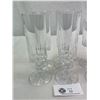 Image 2 : 8 Vintage Crystal Glasses, 4 Wine, 4 Fluted Champagne Or Wine