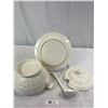 Image 2 : Vintage Soup Tureen, Ladle Plus Under Plate Signed RS Japan 9"x12", Small Chip On Lid